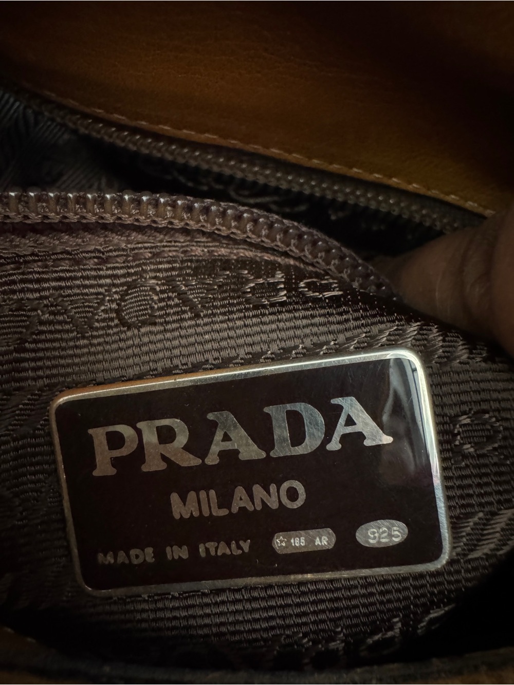 Prada Milano Leather Chain Hobo Shoulder Bag – Cognac Brown - Picture 2 of 12